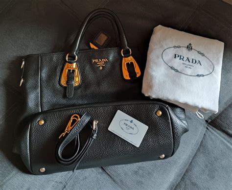 prada tasche gold schwarz